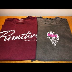 Flawless Primitive, New Obey tees Sz M